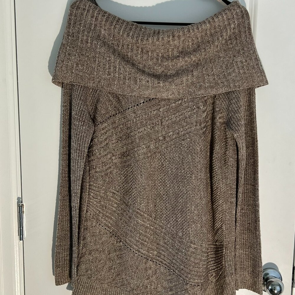 Vintage America Blues Off-Shoulder Sweater